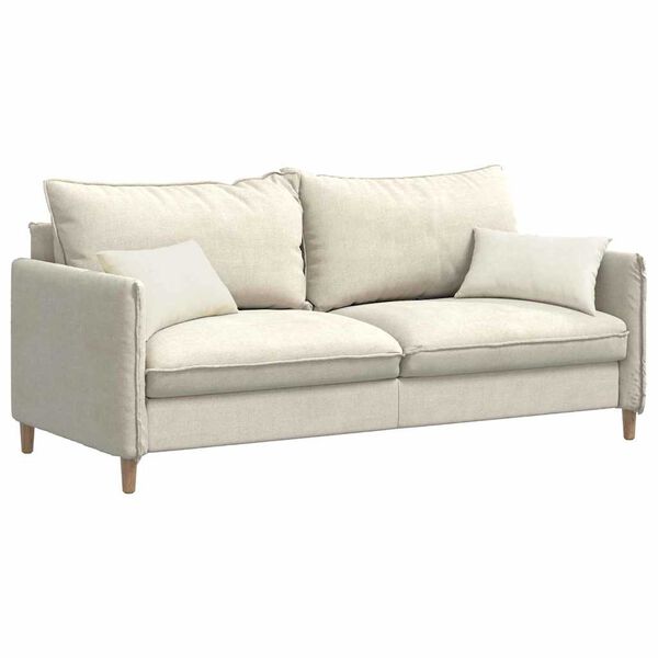 vidaXL Sofa Kussens 2 pcs Crème 50 x 30 cm Katoen Stof