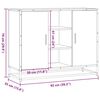 vidaXL Dressoir 92x35x76 cm bewerkt hout gerookt eikenkleurig