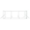 vidaXL Hondenkennel voor buiten 6x6x2 m gegalvaniseerd staal zilver