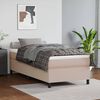 vidaXL Boxspring bed kunstleer cappuccinokleurig 100x200 cm