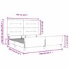 vidaXL Boxspringbed met hoofdeinde Donkergrijs 160 x 200 cm Fluweel