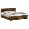 vidaXL Bedframe met lade Gerookt eiken 180 x 200 cm Ingenieurshout