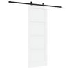 vidaXL Schuifdeur ORKDAL 78 x 211 cm Bewerkt hout Wit en zwart