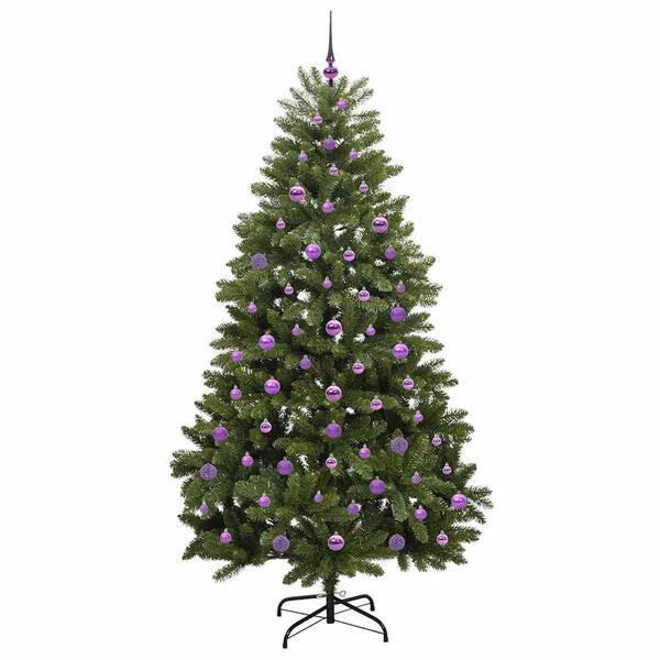 vidaXL Kunstkerstboom met 300 LED Groen 210 cm PVC en Metaal