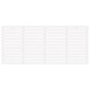 vidaXL Hoofdbord wandmontage 186x3x91,5 cm massief grenenhout wit