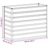 vidaXL Verhoogde plantenbak Licht Bruin 100 x 40 x 77 cm