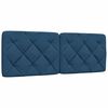 vidaXL Bedframe zonder matras stof blauw 140x200 cm