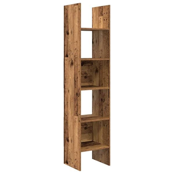 vidaXL Boekenkast Oudhout 40 x 35 x 180 cm Bewerkt hout