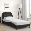 vidaXL Bed "Viana" met matras kunstleer zwart 90x190 cm