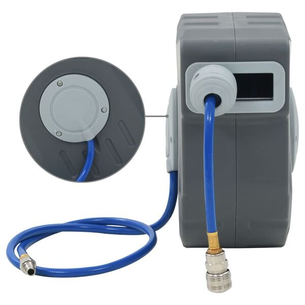 vidaXL Automatische luchthaspel 3/8" 12 m