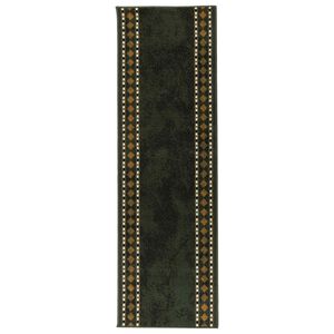 vidaXL Tapijtloper FLORNES Geweven Groen PP 7 mm