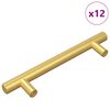 vidaXL Kasthandgreep 12 pcs Goud 150 mm Roestvrij staal