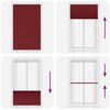 vidaXL Pliss&eacute; rolgordijn 120x200cm stofbreedte 119,4cm bordeauxrood
