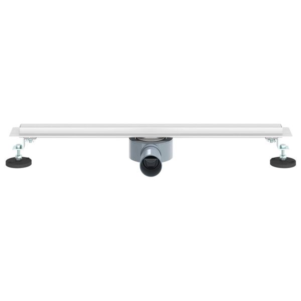 vidaXL 360&deg; Doucheafvoer Met Slank Model Zilver 60 cm