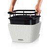 LECHUZA Plantenbak BACINO Cottage ALL-IN-ONE 30x30 cm Wit