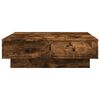 vidaXL Salontafel 90x90x28 cm bewerkt hout gerookt eikenkleurig