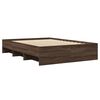 vidaXL Bedframe zonder matras bewerkt hout bruin eikenkleur 140x200 cm
