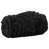 vidaXL Gooi Deken Zwart 240 x 220 cm 1.36 kg Fleece