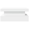 vidaXL Salontafel met LED-verlichting 90x50x40 cm wit
