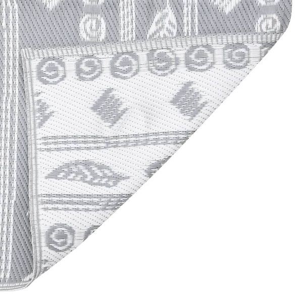 vidaXL Buitenkleed ARAKIL 140x200 cm polypropeen grijs