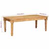 vidaXL Salontafel Bruin 100 x 55 x 40 cm massief mangohout