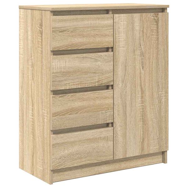 vidaXL Dressoir met lades 71x35x84 cm spaanplaat sonoma eikenkleurig