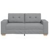 vidaXL Loveseat bank 180x77x82 cm stof lichtgrijs