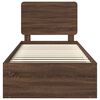 vidaXL Bedframe Bruin Eiken 90 x 190 cm Massief grenenhout