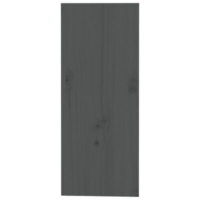 vidaXL Wijnkast 62x25x62 cm massief grenenhout grijs