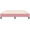 vidaXL Bedframe zonder matras 160x210 cm fluweel roze