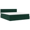 vidaXL Ottoman bed met matrassen en LED's 180x200cm fluweel