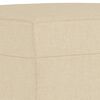 vidaXL Voetenbank 70x55x41 cm stof crèmekleurig