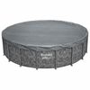 Bestway Zwembadcover &Oslash;5,49 m Rond Polyester Grijs