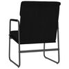 vidaXL Loungestoel 55x64x80 cm stof zwart
