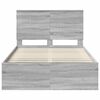 vidaXL Bedframe Grijs Sonoma 120 x 200 cm Massief grenenhout