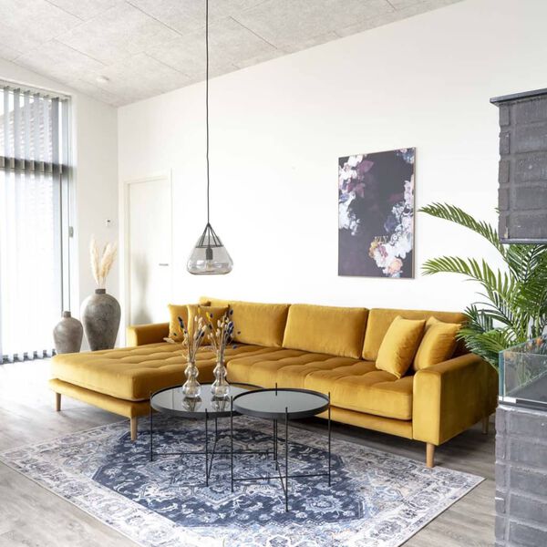 House Nordic Salontafel Scarlett 70x40 cm rond zwart