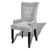 vidaXL Fauteuil fluweel zilverkleurig