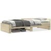 vidaXL Bedframe zonder matras hout sonoma eikenkleurig 90x190 cm