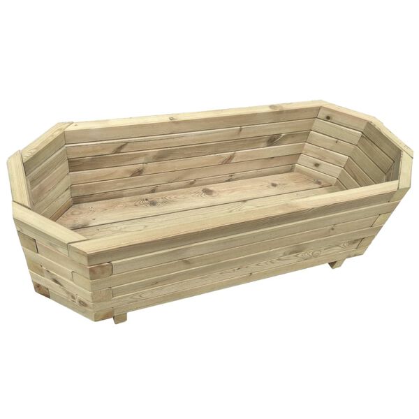 vidaXL Plantenbak verhoogd 80x32x31 cm geïmpregneerd grenenhout