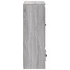 vidaXL Hoge kast 60x35,5x103,5 cm bewerkt hout grijs sonoma eikenkleur
