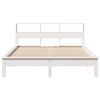 vidaXL Bedframe zonder matras massief grenenhout wit 150x200 cm