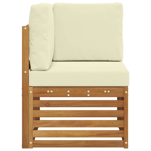 vidaXL Buiten Hoek Sofa Massief Acaciahout Naturel