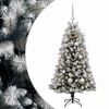 vidaXL Kunstkerstboom met scharnierende takken en kerstballen 120 cm