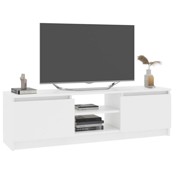 vidaXL Tv-meubel 120x30x35,5 cm bewerkt hout wit