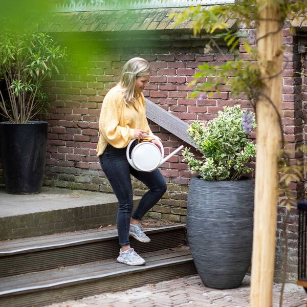 Capi Bloempot Nature Rib elegant Deluxe 40x60 cm antraciet PKOFZ1131