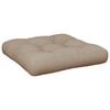 vidaXL Palletkussen 50x50x12 cm stof taupe