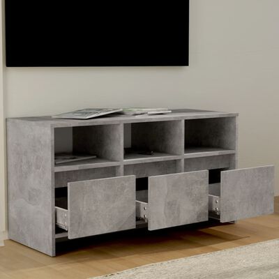 vidaXL Tv-meubel 102x37,5x52,5 cm spaanplaat betongrijs