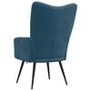vidaXL Relaxstoel fluweel blauw