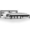vidaXL Bedframe massief grenenhout 180x200 cm zwart