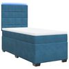 vidaXL Boxspring met matras fluweel blauw 80x200 cm